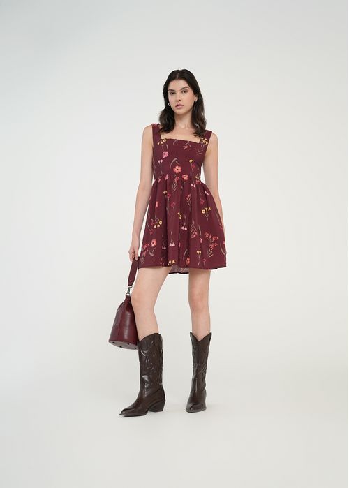 Vestido corto floral