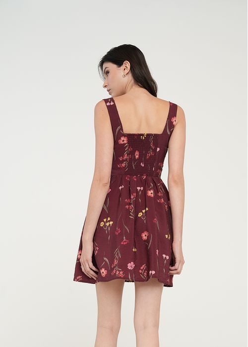 Vestido corto floral