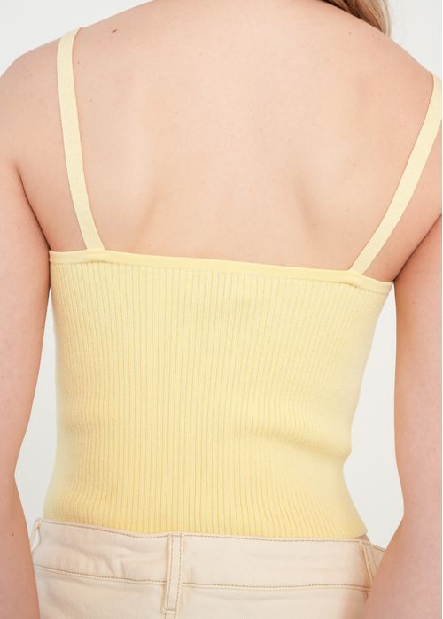 Camiseta tejida de tiras