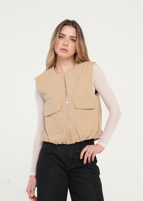 Chaleco con cierre
