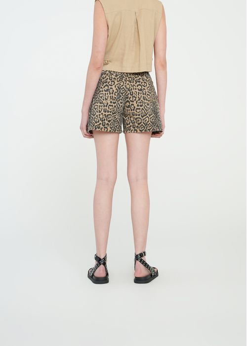 Short de animal print