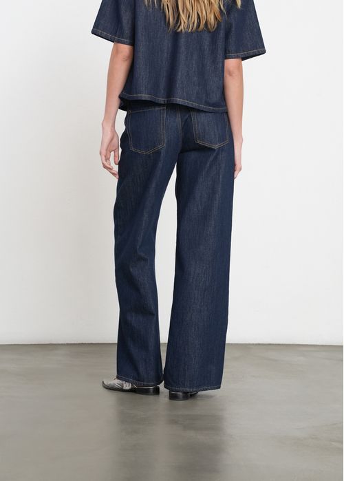 Jean Wide Leg de tiro alto