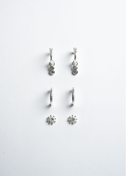 Set de aretes con brillo