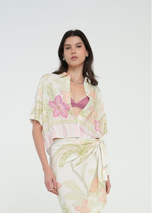 Camisa con estampado silvestre