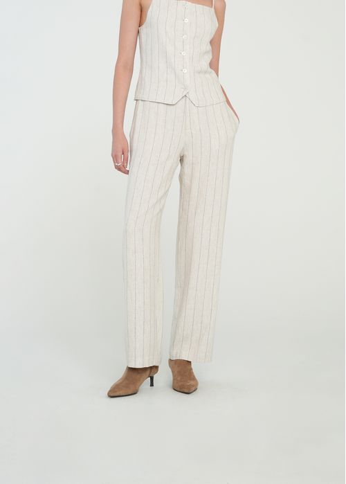 Pantalón Straight a rayas