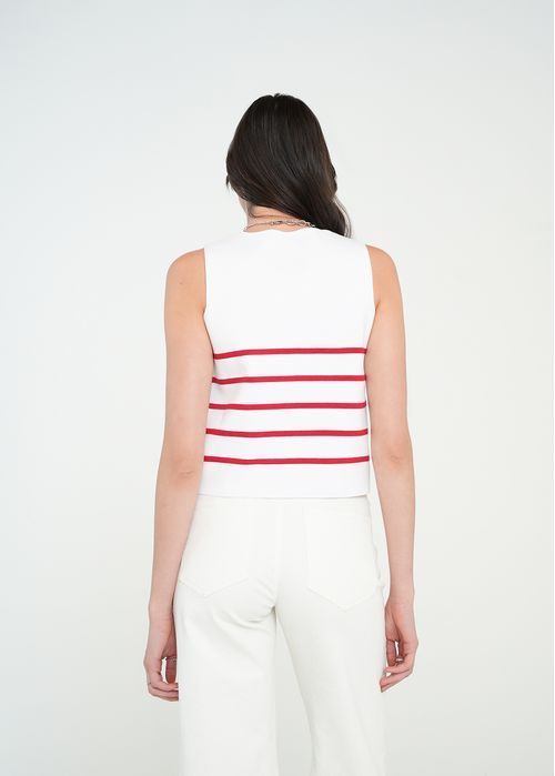 Camiseta tejida manga sisa