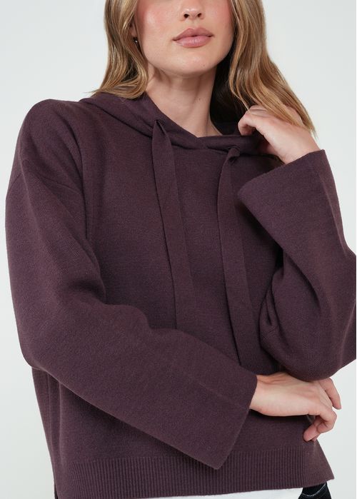 Buzo tejido con capucha