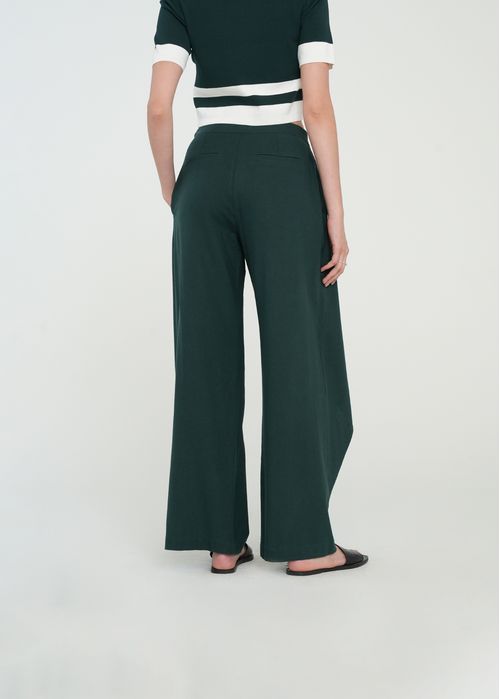 Pantalón Wide Leg con capa