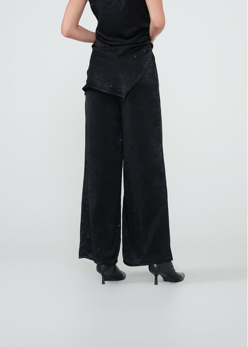 Pantalón Palazzo con brillo
