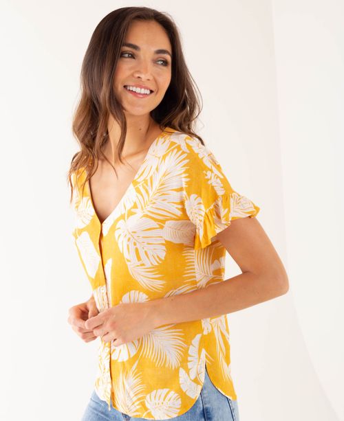 Camisa estampado botánico