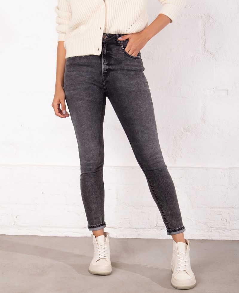 Jeans Para Mujer Skinny Tiro Alto Pinzas Levanta Cola 1804, 59% OFF