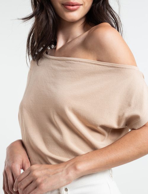 Camiseta tejida de un hombro