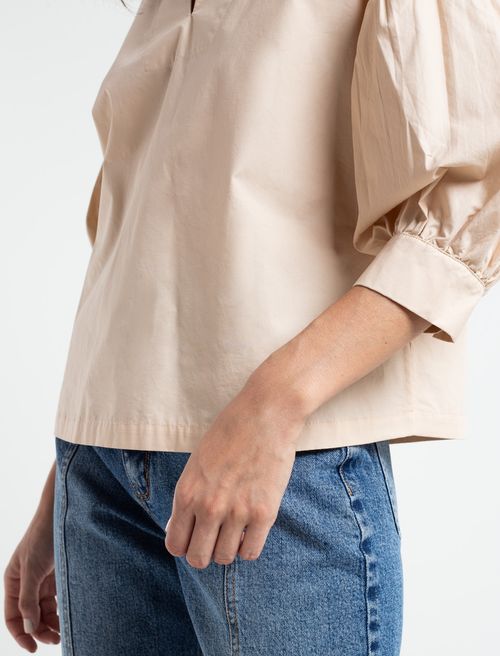 Camisa manga 3/4 con volumen